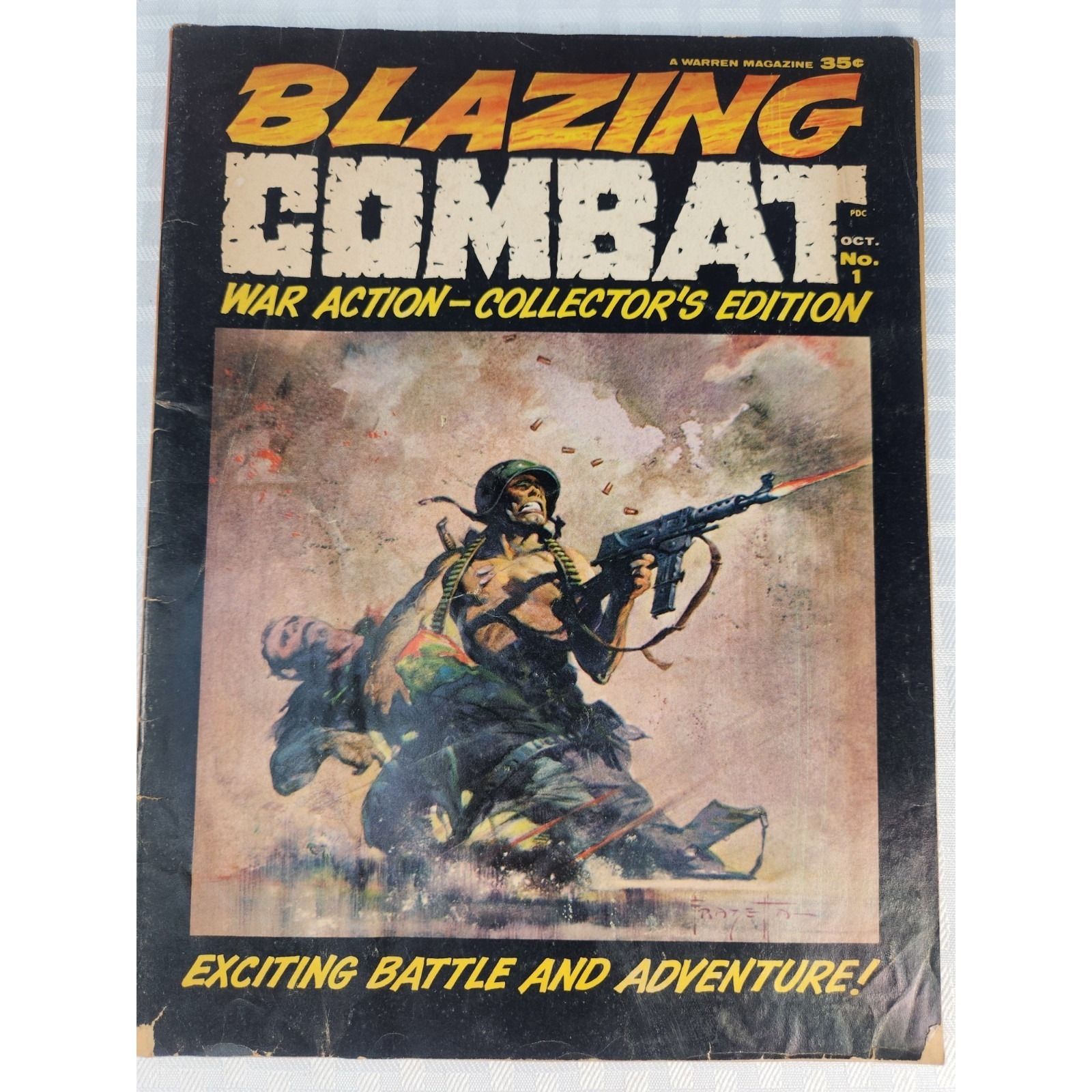 Blazing Combat #1- 1965 Archie Goodwin, Frank Frazetta, Super Boy Very Good